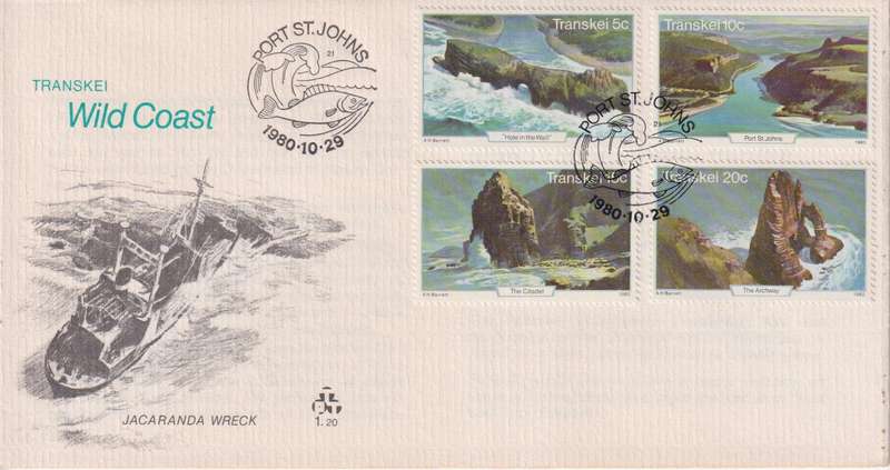 FDC Excess Stock 1980 Tourist Attractions - Coastal Landscapes (Pack of 7 bid to take all)