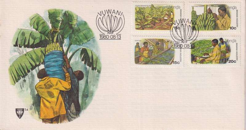 FDC Excess Stock 1980 Banana Cultivation (Pack of 7 bid to take all)