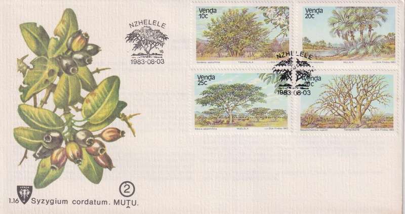FDC Excess Stock 1983 Trees (Pack of 7 bid to take all)