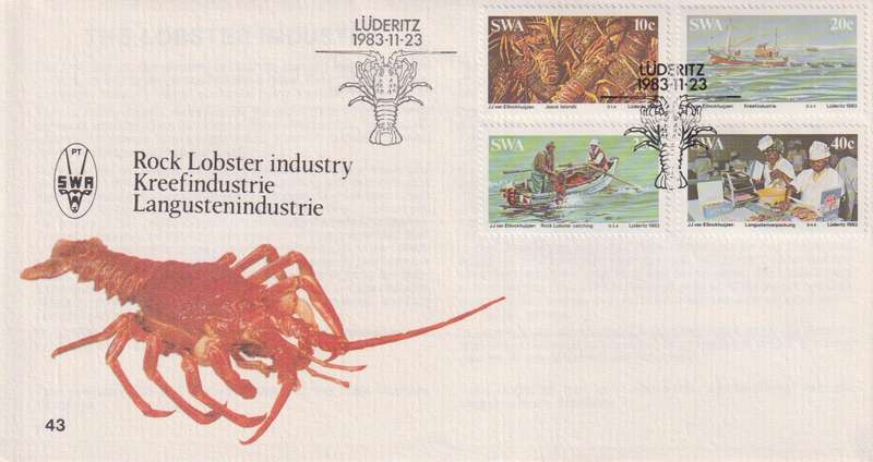 FDC Excess Stock 1983 Lobster Industry (Pack of 9 bid to take all)