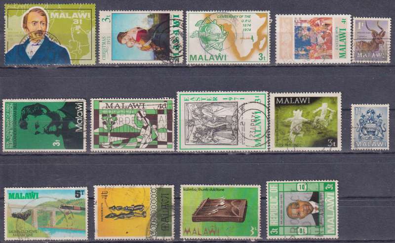 Stamps Malawi Mix Card