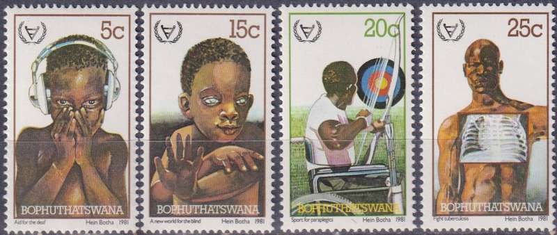 Stamps Bophuthatswana 1981 International Year of Disabled Persons