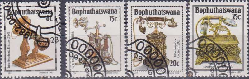 Stamps Bophuthatswana 1982 History of the Telephone