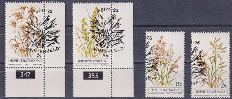 Stamps Bophuthatswana 1981 Indigenous Grasses