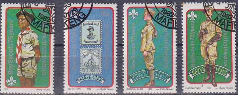 Stamps Bophuthatswana 1982 The 75th Anniversary of Boy Scout Movement and 125th Anniversary of the B