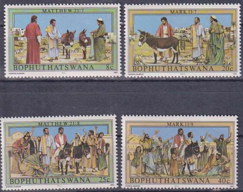 Stamps Bophuthatswana 1983 Easter - Palm Sunday