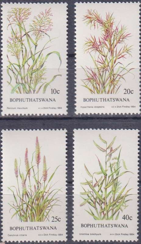 Stamps Bophuthatswana 1984 Indigenous Grasses
