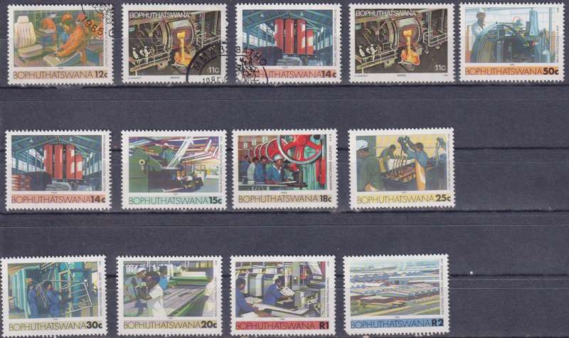Stamps Bophuthatswana 1985 Industries