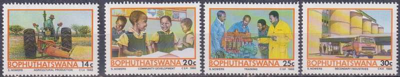 Stamps Bophuthatswana 1986 Temisano Development Project