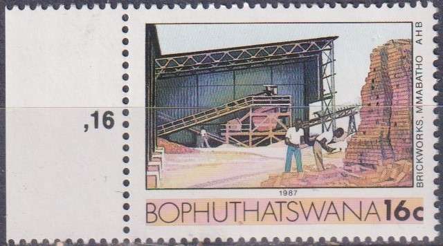 Stamps Bophuthatswana 1987 Industries
