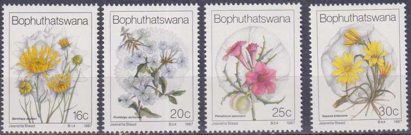 Stamps Bophuthatswana 1987 Wild Flowers