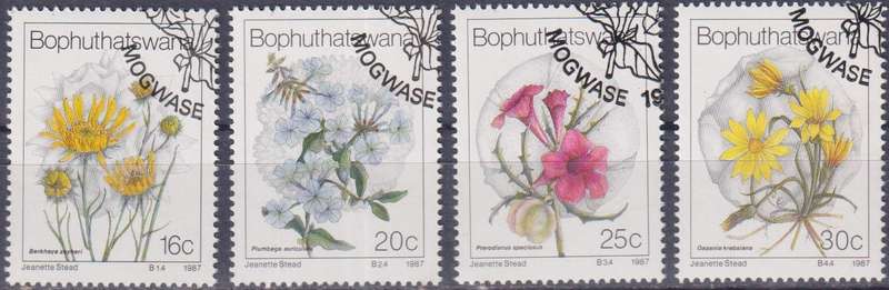 Stamps Bophuthatswana 1987 Wild Flowers
