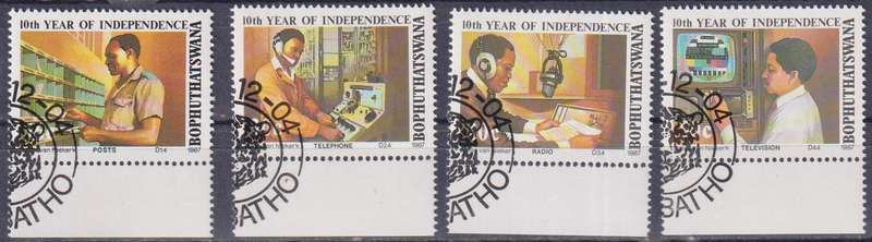 Stamps Bophuthatswana 1987 The 10th Anniversary of Independence - Communications