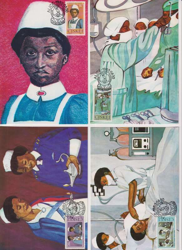 Maxi Card Set of 4 Limited addition 1982 Nursing - Cecilia Makiwane, 1880-1960