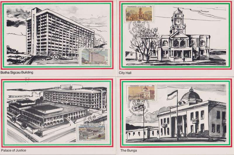 Maxi Card Set of 4 Limited addition 1982 The 100th Anniversary of Umtata