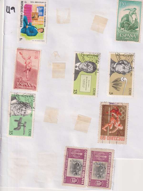 Stamps On paper Mixed