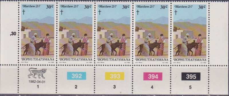 Stamps Control Blocks 1982 Easter