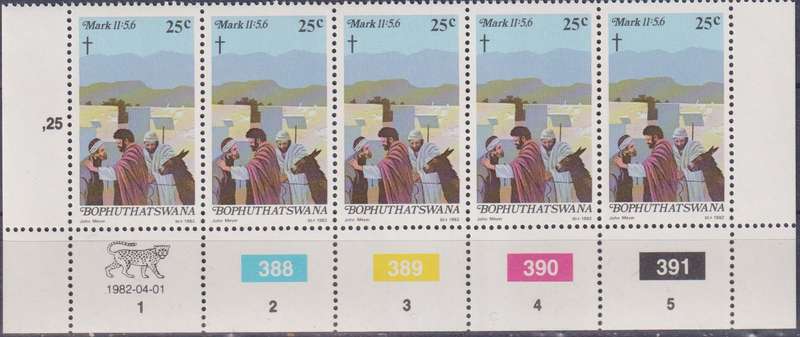 Stamps Control Blocks 1982 Easter