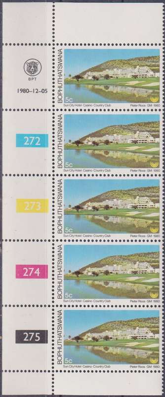 Stamps Control Blocks 1980 Tourism - Sun City