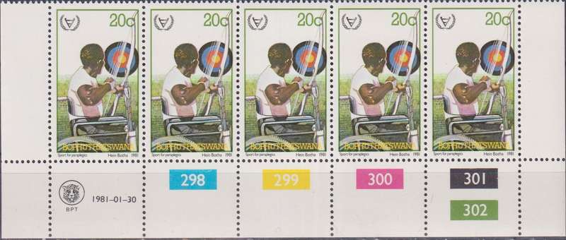 Stamps Control Blocks 1981 International Year of Disabled Persons