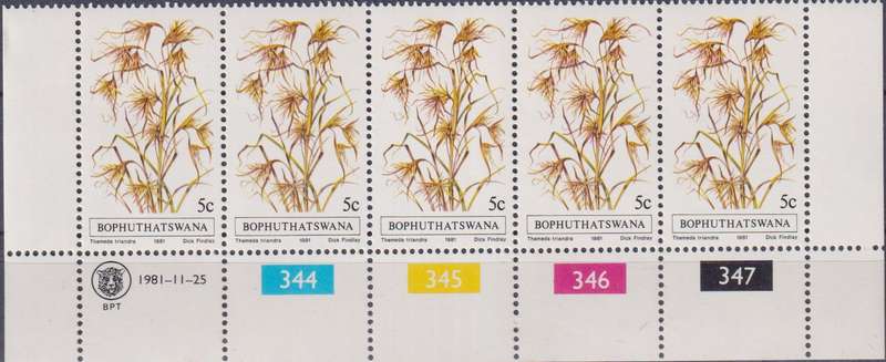 Stamps Control Blocks 1981 Indigenous Grasses
