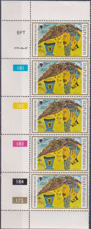 Stamps Control Blocks 1979 International Year of the Child - Children's Drawings of Local Fables