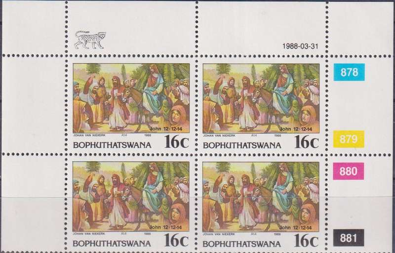 Stamps Control Blocks 1988 Easter