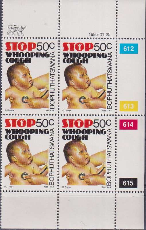 Stamps Control Blocks 1985 Health