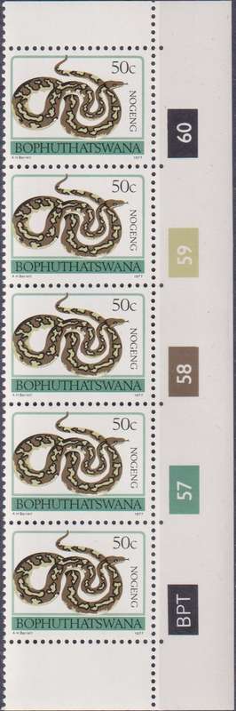 Stamps Control Blocks 1977 -1982 Animal Totems