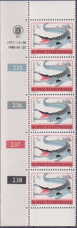 Stamps Control Blocks 1977 -1982 Animal Totems