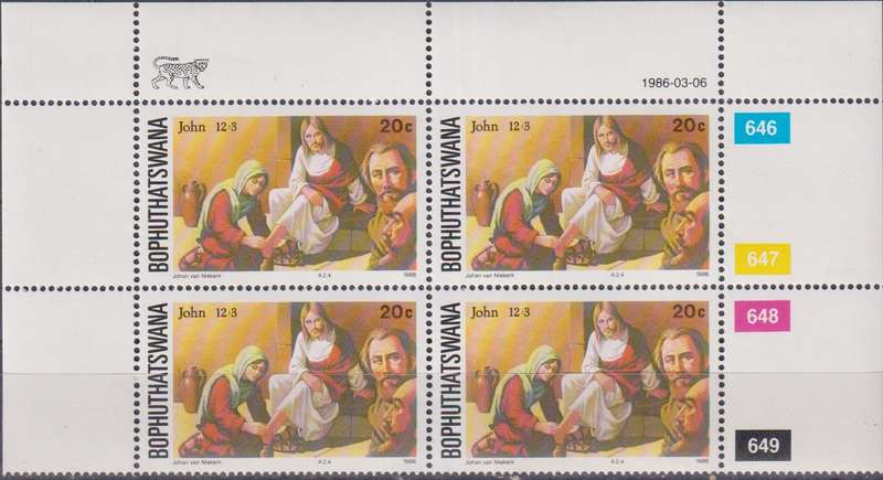 Stamps Control Blocks 1986 Easter