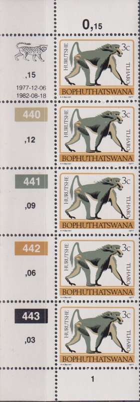 Stamps Control Blocks 1977 -1982 Animal Totems