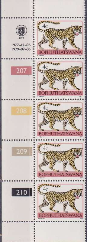 Stamps Control Blocks 1977 -1982 Animal Totems