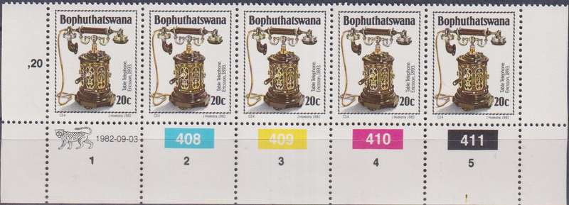 Stamps Control Blocks 1982 History of the Telephone