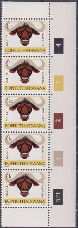 Stamps Control Blocks 1977 -1982 Animal Totems