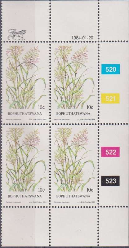 Stamps Control Blocks 1984 Indigenous Grasses