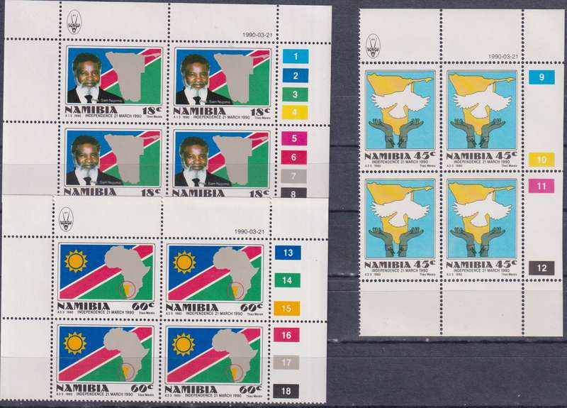 Stamps Control Blocks 1990 Independence