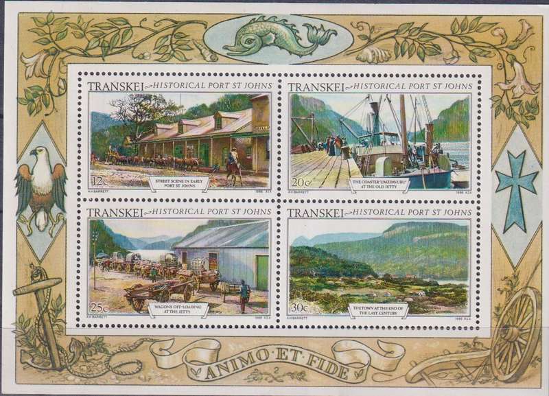 Stamps Control Blocks 1986 Historic Port St. Johns
