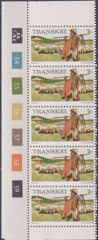 Stamp Control Blocks Transkei