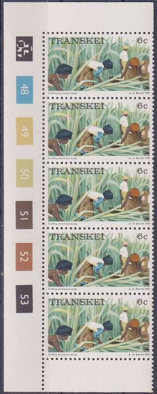 Stamp Control Blocks Transkei