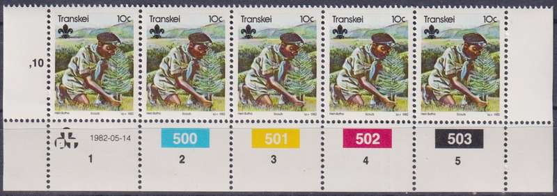 Stamp Control Blocks Transkei