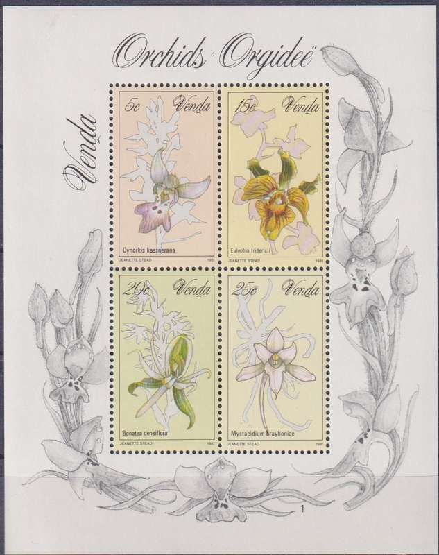 Stamps Venda 1981 Orchids