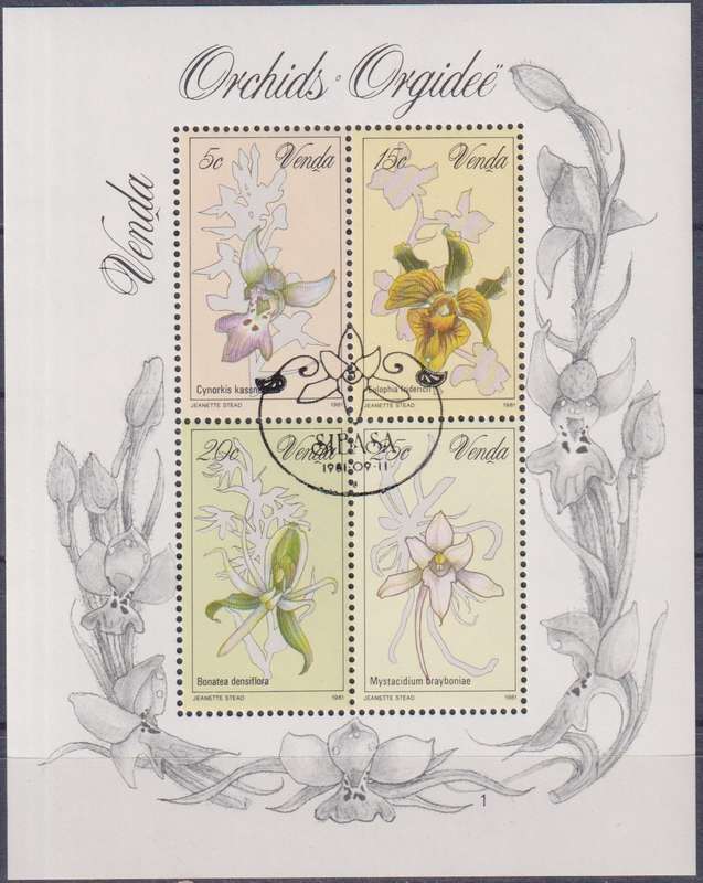 Stamps Venda 1981 Orchids