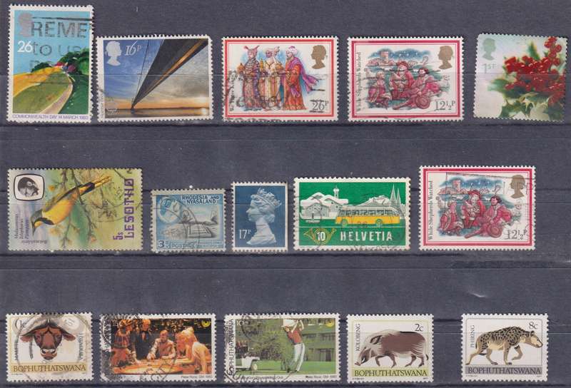 Stamps Mix World Card