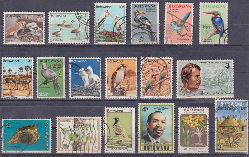 Stamps Botswana Mix Card