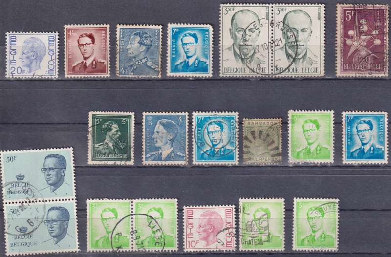 Stamps Belgium Mix Card