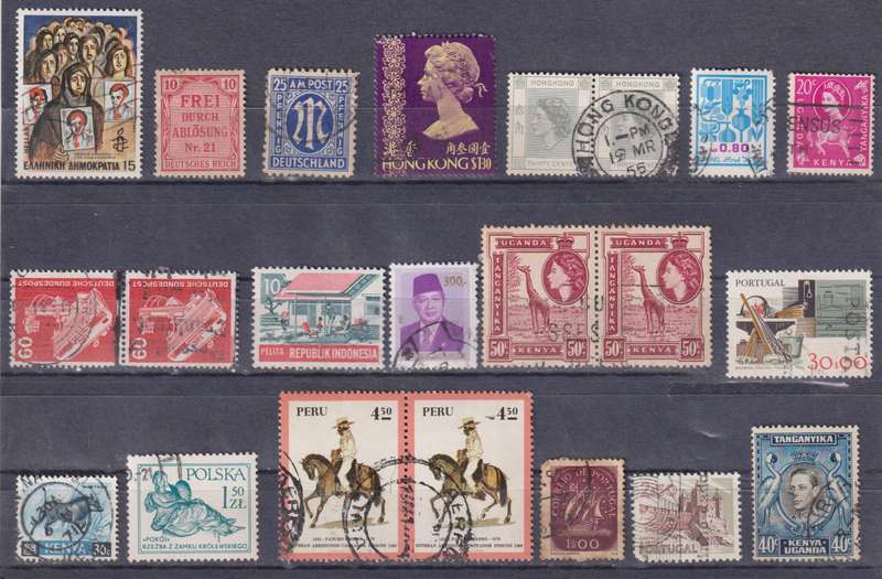 Stamps Mix World Card
