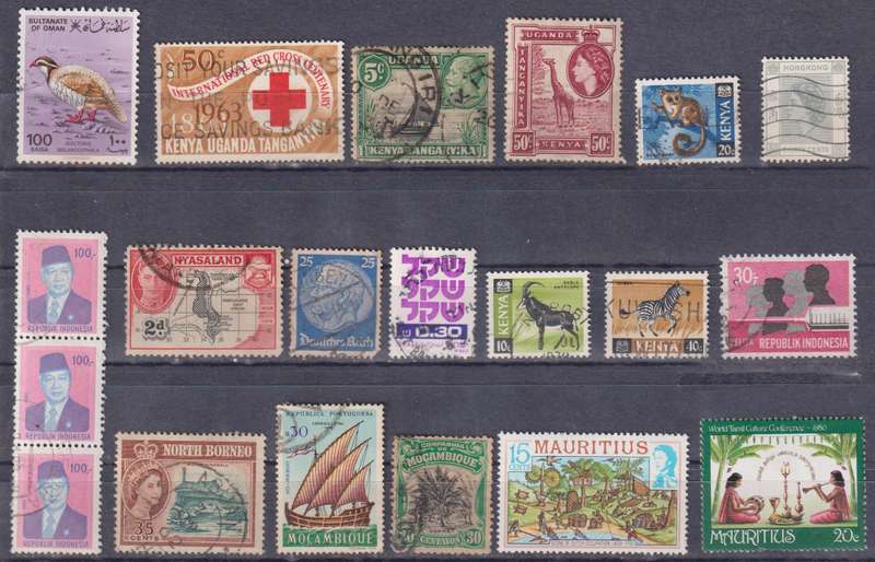 Stamps Mix World Card
