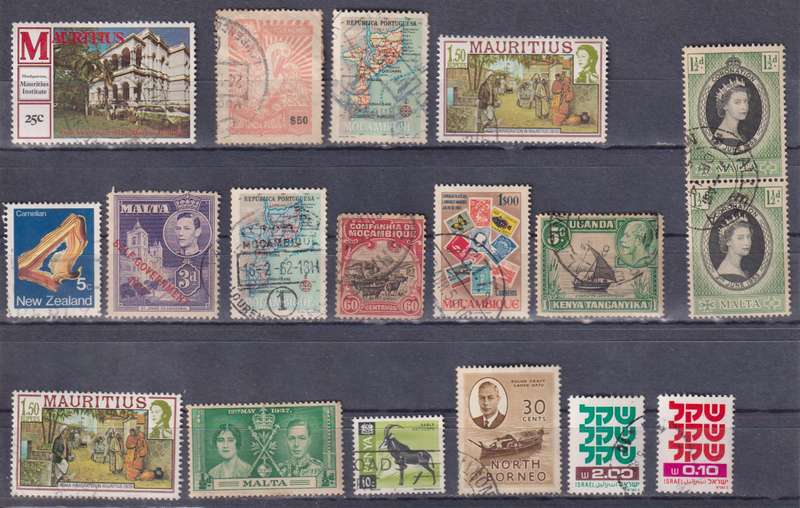 Stamps Mix World Card