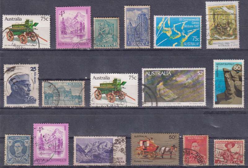 Stamps Mix World Card